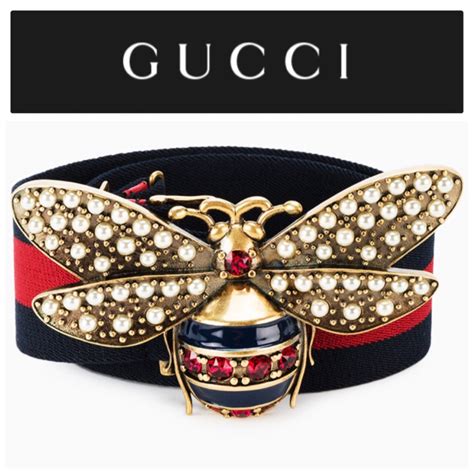 bee pendant gucci sandals|Gucci bee belt.